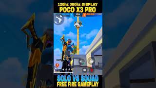 3 finger handcam gameplay solo vs squad poco x3 pro 60fps 120hz 360hz game turbo SD860 Prosecser 4kr