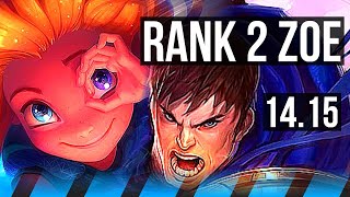 ZOE vs GAREN (MID) | Rank 2 Zoe, 49k DMG, 4k comeback, 13/3/12, Dominating | VN Challenger | 14.15