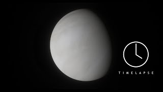 Timelapse of Venus' rotation