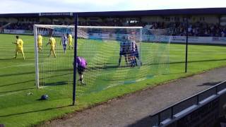 ben mills scores his goal no 3  ,  3-0  ,chester fc v guiseley sept 2012