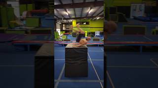 Attempting front dash Vault.  Gym training clips