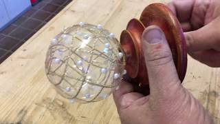 Easy recycled Christmas Bauble light decoration