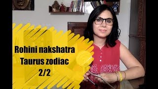 Rohini Nakshatra Taurus Zodiac 2/2 4 padas, careers and transit of moon in Rohini.