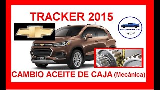 CAMBIO de ACEITE de CAJA mecánica CHEVROLET TRACKER