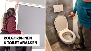 Rolgordijnen Ophangen & Toilet Afmaken! | VERBOUW VLOG #46