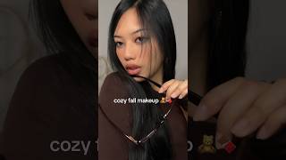 Cozy Fall Brown Makeup Tutorial 🤎 #makeuptutorial #shorts