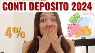 MIGLIORE CONTO DEPOSITO LIBERO 2024: quale banca offre interessi più alti? 3 conti non vincolati