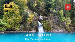 LAKE BRIENZ (BRIENZERSEE) - The beautiful Turquoise Lake of Switzerland  (October 2023) (4K)