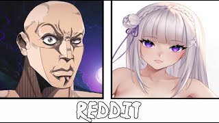 Anime VS Reddit  (The rock reaction meme) Part #101