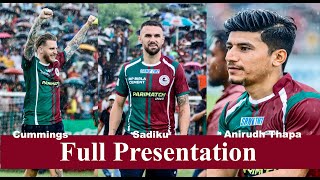 Presentation of Jason Cummings, Armando Sadiku and Anirudh Thapa in front of Mohun Bagan Fans