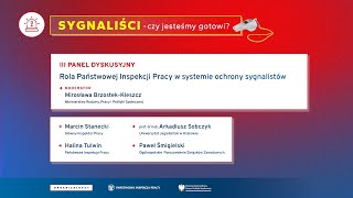 Sygnaliści – czy jesteśmy gotowi? -panel dyskusyjny „Zgłoszenia zewnętrze(...)"