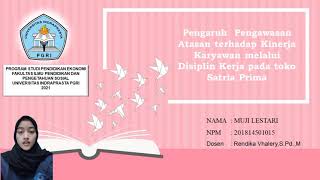 Metode Penelitian - Simulasi Seminar Proposal (S6G) | Muji Lestari