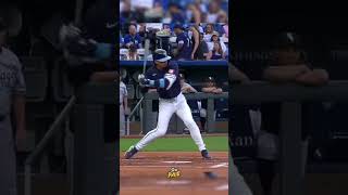 Bobby Witt jr hits a homerun in his first at bat back from the homerun derby #viral #shorts