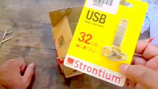 Strontium Ammo 32GB Metal Pen Drive Unboxing From Paytm Mall