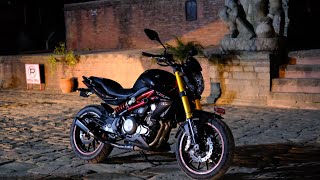 Riding loud benelli on bhaktapur street | Aftermarket custom exhaust