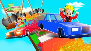 Me And My Dad Must ESCAPE IMPOSSIBLE CAR OBBY in Roblox