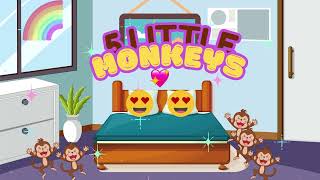 🐒5 Little Monkeys Jumping on the Bed🐒 | Sing Along with Fun Nursery Rhymes!