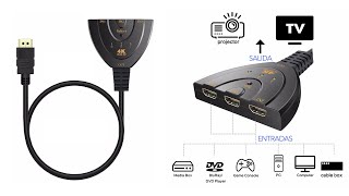 HDMI  3 Entradas a 1 Salida / Switch