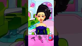 Hair Salon ~ Gorgeous Makeover of Hair | #girl Spa Salon #shorts #hairstyle #trending #funnyvideo