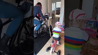 Padre e figlia con la stessa passione per la bicicletta