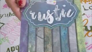 Colección papeles scrapbooking Rustic - Craft sensations.