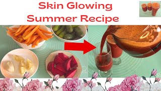 How To Make Simple Homemade Drink For Glowing Skin #recipe #skincare