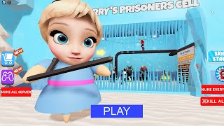 FROZEN'S BARRY'S PRISON RUN! Obby Roblox