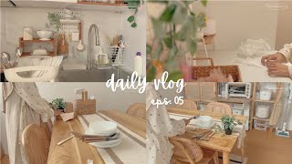 #dailyvlog unboxing peralatan dapur aesthetic || tips memilih telur yang baik