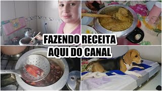 FAZENDO ALMOÇO | RECEITA DO MEU CANAL | SUAN COM QUIRERA | PINHÃO | CUIDANDO DO CABELO | MOANA É D+