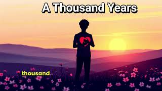 A Thousand Years - COVER SONG BY AI