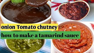 Onion tomato Chutney recipe | imli ki  chatni recipe | how to make a tamarind sauce | tomato chutney