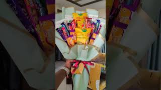 Chocolate Snacks Bouquet #shorts #short #bouquet #youtubeshorts #youtube #diy #youtubepartner #craft