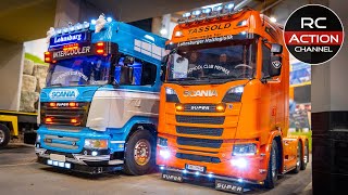 RC TRUCKS SCANIA VOLVO MAN BENZ 🚧RC CONSTRUCTION🚧 RC EXCAVATOR HYDRAULIC - RC BUS @MESSE RIED 2023