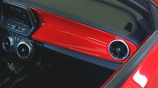 2016-2017 6th Generation Camaro Painted Passenger Dash Overlay