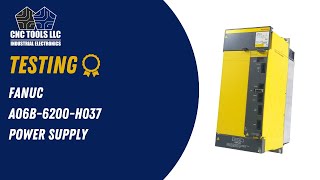 Testing a Fanuc A06B-6200-H037 Power Supply #cnc #fanuc