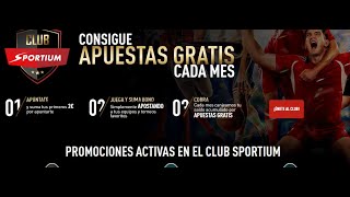 APUESTAS GRATIS CON SPORTIUM