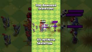 200 Armored Skeletons VS 1 Golem