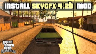 How to install SkyGfx 4.2b Extended Mod in GTA San Andreas | Stochastic Shader for GTA San Andreas