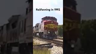 Railfanning in 2024 VS Railfanning in 1992.