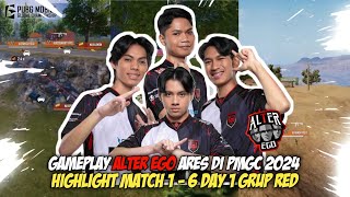 GAMEPLAY AE ARES DAY 1 GRUP RED PMGC 2024 - HIGHLIGHT MATCH 1-6