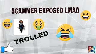 (OMG) ROBLOX SCAMMER TROLLED BY GRANDMA FAILED XD 2018