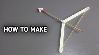 How to make bow and arrow with popsicle sticks ✓