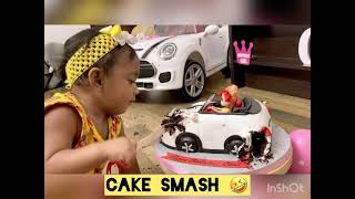 Cake Samash | Oorvi’s First birthday celebration