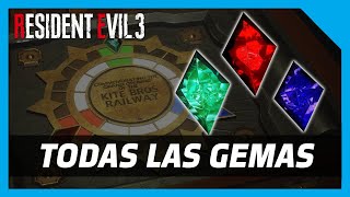 Localización de TODAS LAS GEMAS en Resident Evil 3 Remake