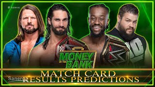 WWE MONEY IN THE BANK 2019 MATCH CARD RESULTS PREDICTIONS