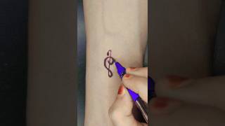 Pen 🖊️ tattoo design 😍 hand pen look #shorts