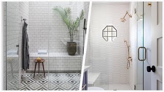 75 White Multicolored Floor Bathroom Design Ideas You'll Love ☆