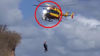 Rescue Helicopter Strikes Power Lines