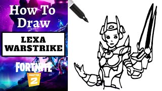 How To Draw WASTRIKE Easy! - Fortnite Season 2 Chapter 5 Skin