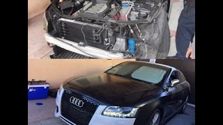 Making a smashed Audi S5 great again